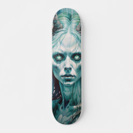 Tabla de Skate Mujer Monstruosa con Cuernos スケートボード