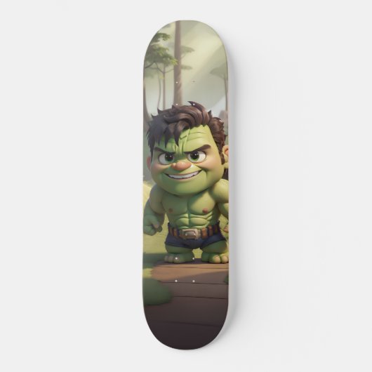 Tabla de Skate Pequeño Cómic Vengador Verde スケートボード (正面)