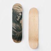 Tabla de Skate Perfil Encapuchado de Esqueleto スケートボード (正面)