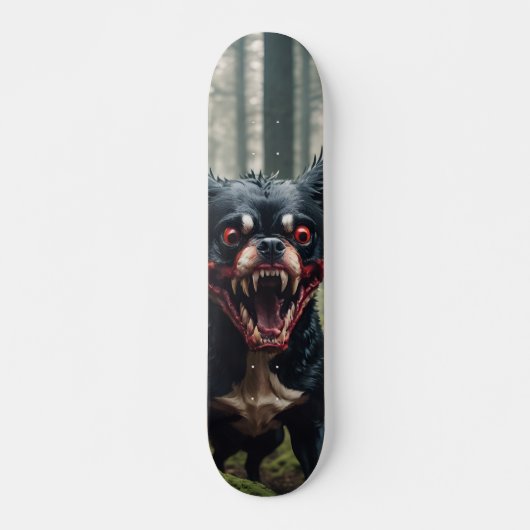 Tabla De Skate Perro Poseído Agresivo   スケートボード (正面)