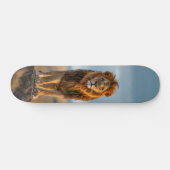 Tabla de Skate Rey León Salvaje Vigilando スケートボード (横)