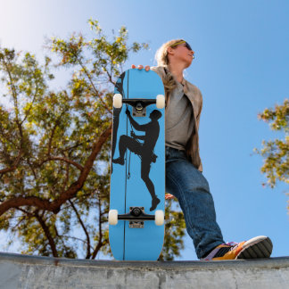 Tabla de Skate Silueta de Escalador en Acantilado スケートボード