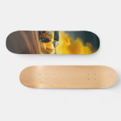 Tabla de Skate Supercoche Amarillo Corriendo スケートボード (横)