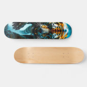 Tabla de Skate Tigre Depredador Chapoteando スケートボード (横)