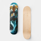 Tabla de Skate Tigre Depredador Chapoteando スケートボード (正面)