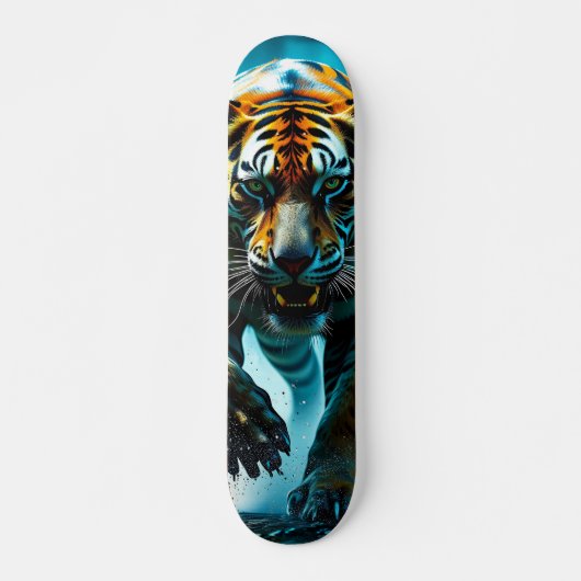 Tabla de Skate Tigre Depredador Chapoteando スケートボード (正面)