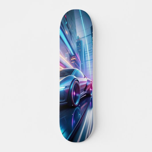 Tabla de Skate Vehículo en una Ciudad Futurista スケートボード (正面)