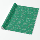 TABLA DEL 9 - 9 TIMES TABLE - GREEN - VERDE ラッピングペーパー (アンロールド)