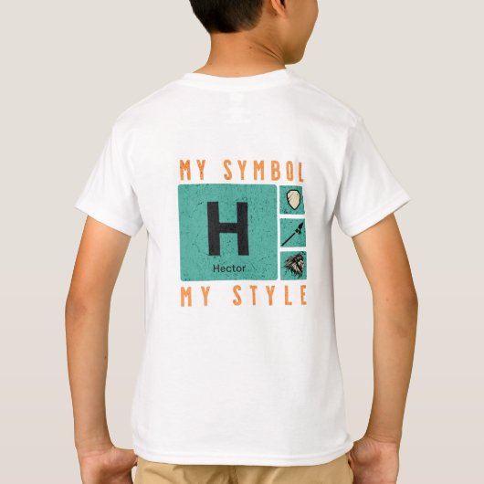 Tabla Periódica: Personaliza y Aprende Tシャツ (裏面)