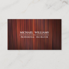 TABLAS DE MADERA MARRÓN 名刺