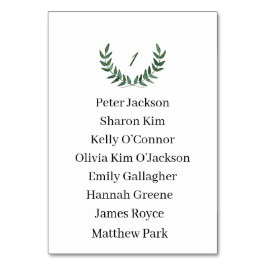 Table Card テーブルナンバー