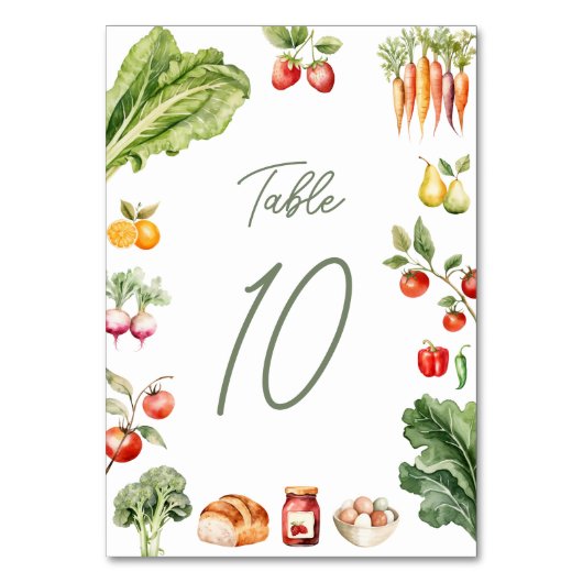 Table Card テーブルナンバー (正面)