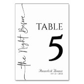 Table Card テーブルナンバー (裏面)