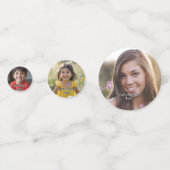 Table Confetti 60pc - Add Your Photos & Captions   コンフェッティ (裏面)