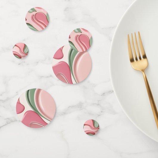 Table confetti in stylish abstract graphic コンフェッティ (グループ)
