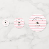 Table Confetti Pink Stripe Graduation Class 2026 コンフェッティ (裏面)