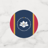 Table confetti with flag of Mississippi State, USA コンフェッティ (スモール正面)