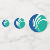 Table confetti with flag of Ottawa, Canada コンフェッティ (正面)