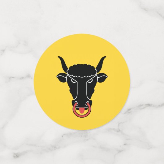 Table confetti with flag of Uri, Switzerland コンフェッティ (スモール正面)