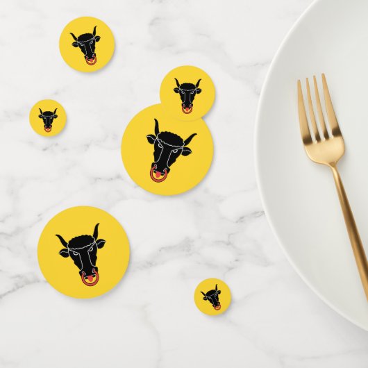 Table confetti with flag of Uri, Switzerland コンフェッティ (グループ)