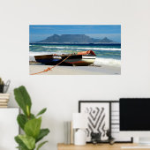 Table Mountain & Bots, Cape Town, RSA ポスター (ホームオフィス)