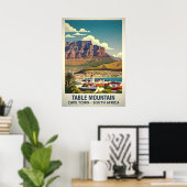 Table Mountain Cape Town - South Africa V02 ポスター (ホームオフィス)