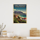 Table Mountain Cape Town - South Africa V03 ポスター (キッチン)