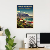 Table Mountain Cape Town - South Africa V03 ポスター (ホームオフィス)
