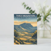 Table Mountain South Africa Vintage ポストカード (スタンド正面)