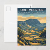 Table Mountain South Africa Vintage ポストカード (正面/裏面)