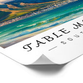 Table Mountain South Africa Wall Art, Cape Town Po ポスター (角)
