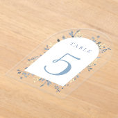 table number 5 アクリル招待状 (レイダウン)