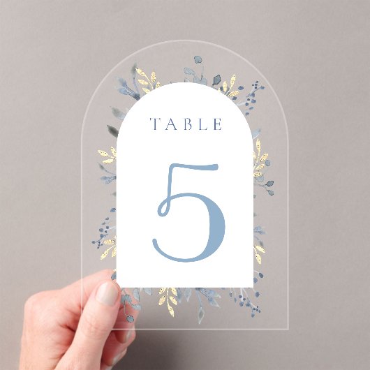 table number 5 アクリル招待状 (インサイチュ (ポータブル))