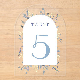 table number 5 アクリル招待状