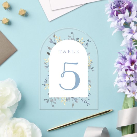 table number 5 アクリル招待状 (インサイチュ (ウェディング))