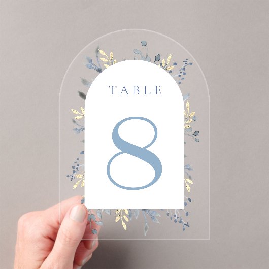 table number 8 アクリル招待状 (インサイチュ (ポータブル))