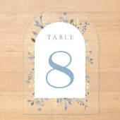 table number 8 アクリル招待状 (正面)