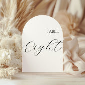 Table Number Eight Card 招待状