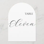 Table Number Eleven Card 招待状 (正面)