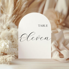 Table Number Eleven Card 招待状
