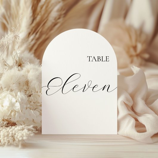 Table Number Eleven Card 招待状