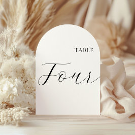 Table Number Four Card 招待状