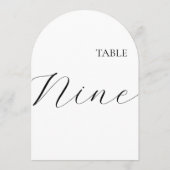 Table Number Nine Card 招待状 (裏面)