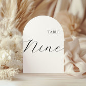 Table Number Nine Card 招待状