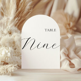 Table Number Nine Card 招待状