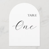 Table Number One Card 招待状 (正面)