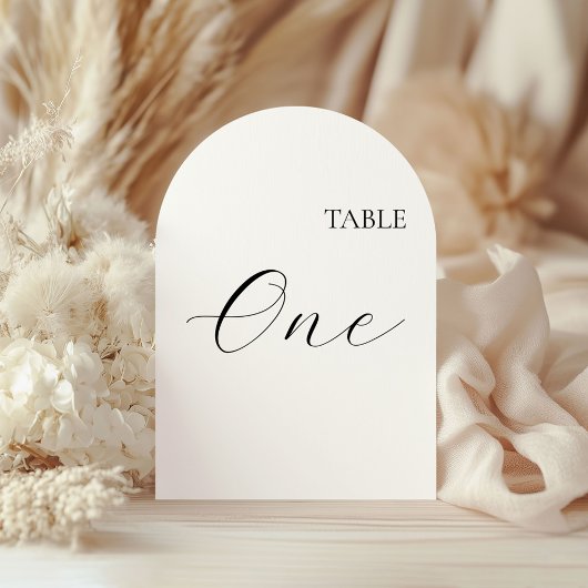 Table Number One Card 招待状