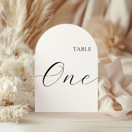 Table Number One Card 招待状