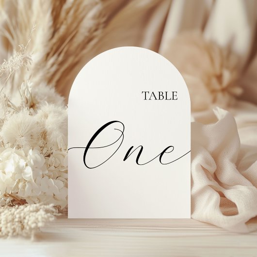 Table Number One Card 招待状