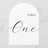 Table Number One Card 招待状 (正面)